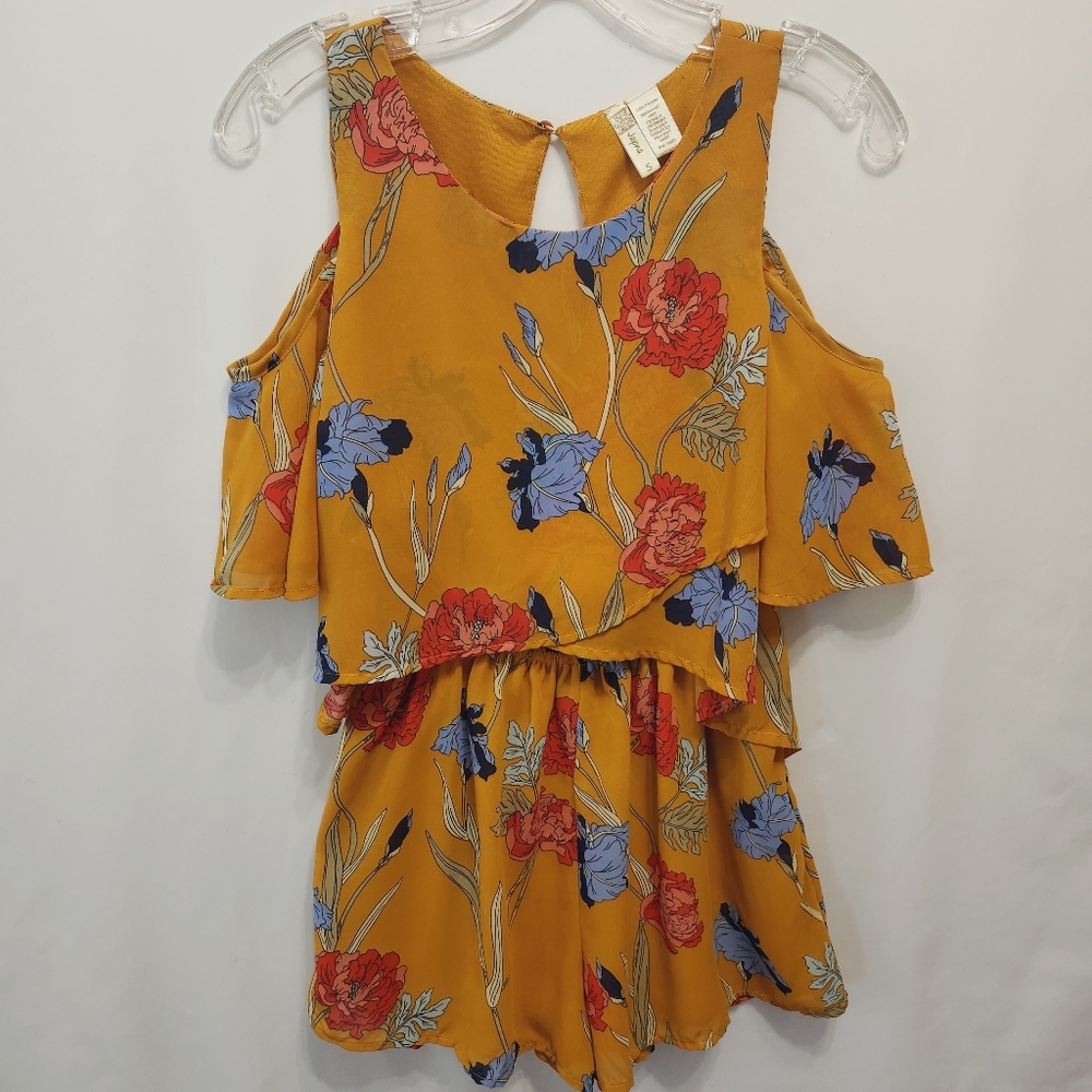 Floral Cold-Shoulder Romper